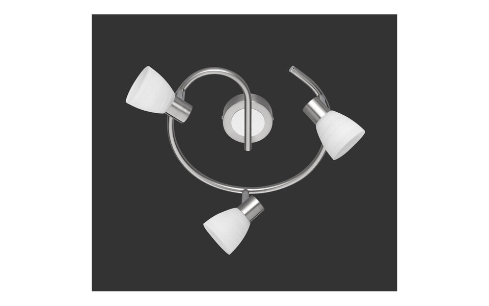 HLW LED LED Plafondspot - Trion Caru - 9W - G9 Fitting - Warm Wit 3000K - 3-lichts - Dimbaar - Rond - Mat Nikkel - Aluminium