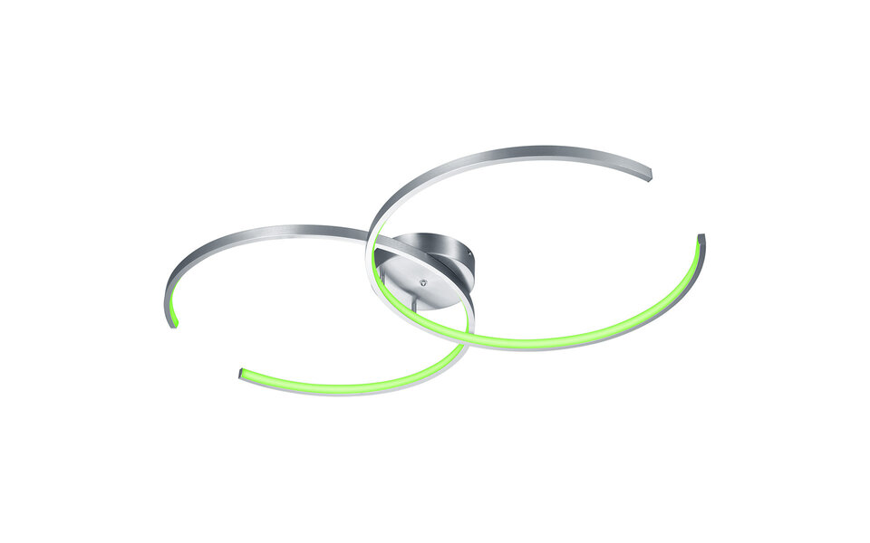 HLW LED LED Plafondlamp WiZ - Smart LED - Trion City - 34W - Aanpasbare Kleur - Dimbaar - Afstandsbediening - Rond - Mat Nikkel - Aluminium HLW LED LED Plafondlamp WiZ - Smart LED - Trion City - 34W - Aanpasbare Kleur - Dimbaar - Afstandsbediening - Rond - Mat Nikkel - Aluminium