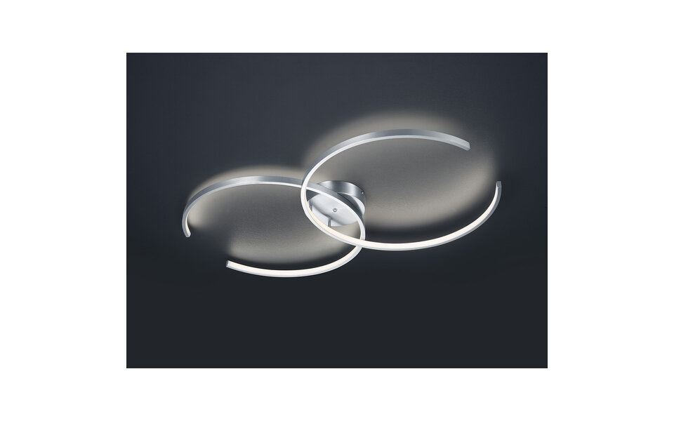 HLW LED LED Plafondlamp WiZ - Smart LED - Trion City - 34W - Aanpasbare Kleur - Dimbaar - Afstandsbediening - Rond - Mat Nikkel - Aluminium HLW LED LED Plafondlamp WiZ - Smart LED - Trion City - 34W - Aanpasbare Kleur - Dimbaar - Afstandsbediening - Rond - Mat Nikkel - Aluminium
