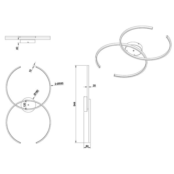 HLW LED LED Plafondlamp WiZ - Smart LED - Trion City - 34W - Aanpasbare Kleur - Dimbaar - Afstandsbediening - Rond - Mat Nikkel - Aluminium HLW LED LED Plafondlamp WiZ - Smart LED - Trion City - 34W - Aanpasbare Kleur - Dimbaar - Afstandsbediening - Rond - Mat Nikkel - Aluminium