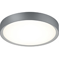 LED Ceiling Light - Bathroom Light - Trion Clirno - 18W - Warm White 3000K - Splashproof IP44 - Surface Mounted Round - Matte Titanium - Plastic
