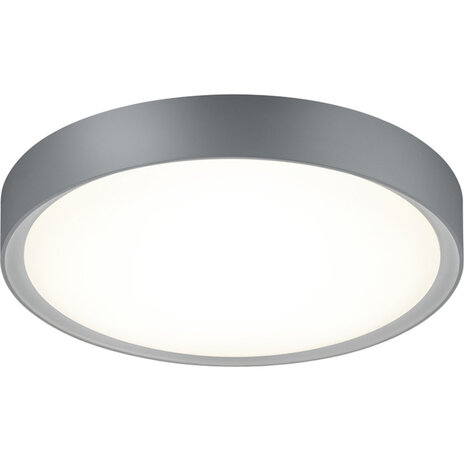LED Plafondlamp - Badkamerlamp - Trion Clirno - 18W - Warm Wit 3000K - Spatwaterdicht IP44 - Opbouw Rond - Mat Titaan - Kunststof LED Plafondlamp - Badkamerlamp - Trion Clirno - 18W - Warm Wit 3000K - Spatwaterdicht IP44 - Opbouw Rond - Mat Titaan - Kunststof