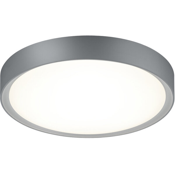 HLW LED LED Plafondlamp - Badkamerlamp - Trion Clirno - 18W - Warm Wit 3000K - Spatwaterdicht IP44 - Opbouw Rond - Mat Titaan - Kunststof HLW LED LED Plafondlamp - Badkamerlamp - Trion Clirno - 18W - Warm Wit 3000K - Spatwaterdicht IP44 - Opbouw Rond - Mat Titaan - Kunststof