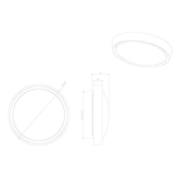 HLW LED LED Plafondlamp - Badkamerlamp - Trion Clirno - 18W - Warm Wit 3000K - Spatwaterdicht IP44 - Opbouw Rond - Mat Titaan - Kunststof HLW LED LED Plafondlamp - Badkamerlamp - Trion Clirno - 18W - Warm Wit 3000K - Spatwaterdicht IP44 - Opbouw Rond - Mat Titaan - Kunststof