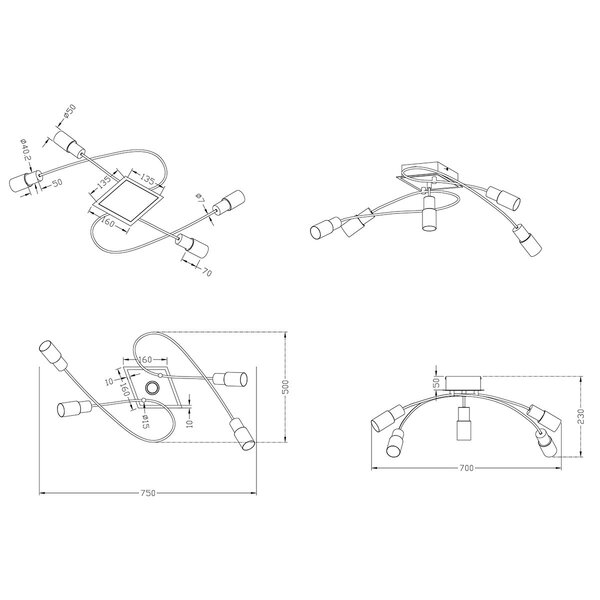 HLW LED LED Plafondlamp - Trion Clupo - 20W - Warm Wit 3000K - Rechthoek - Mat Chroom - Aluminium - OSRAM LEDs HLW LED LED Plafondlamp - Trion Clupo - 20W - Warm Wit 3000K - Rechthoek - Mat Chroom - Aluminium - OSRAM LEDs