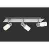 HLW LED LED Ceiling Spotlight - Trion Clupo - 12W - Warm White 3000K - 3-light - Rectangular - Matte Chrome - Aluminum - OSRAM LEDs HLW LED LED Ceiling Spotlight - Trion Clupo - 12W - Warm White 3000K - 3-light - Rectangular - Matte Chrome - Aluminum - OSRAM LEDs