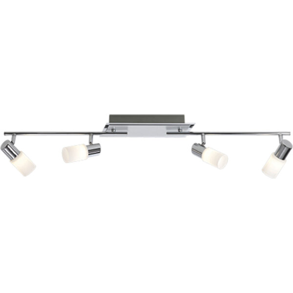 HLW LED LED Plafondspot - Trion Clupo - 16W - Warm Wit 3000K - 4-lichts - Rechthoek - Mat Chroom - Aluminium - OSRAM LEDs HLW LED LED Plafondspot - Trion Clupo - 16W - Warm Wit 3000K - 4-lichts - Rechthoek - Mat Chroom - Aluminium - OSRAM LEDs