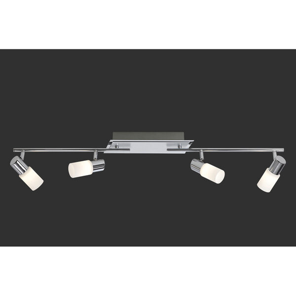 HLW LED LED Plafondspot - Trion Clupo - 16W - Warm Wit 3000K - 4-lichts - Rechthoek - Mat Chroom - Aluminium - OSRAM LEDs HLW LED LED Plafondspot - Trion Clupo - 16W - Warm Wit 3000K - 4-lichts - Rechthoek - Mat Chroom - Aluminium - OSRAM LEDs