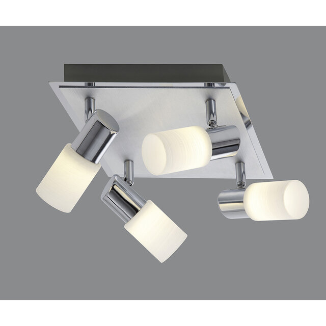 mat chroom LED plafondspot 16W met warm wit licht 3000K en 1720 lumen