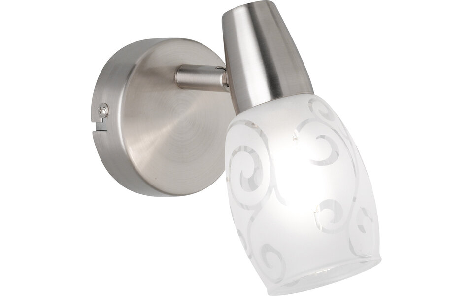 HLW LED LED Wandspot - Wandverlichting - Trion Kalora - E14 Fitting - 1-lichts - Rond - Mat Nikkel - Aluminium