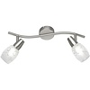 Trion Kalora LED ceiling spotlight 2-light matte nickel E14 Trion Kalora LED ceiling spotlight 2-light matte nickel E14