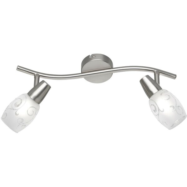 HLW LED LED Plafondspot - Plafondverlichting - Trion Kalora - E14 Fitting - 2-lichts - Rechthoek - Mat Nikkel - Aluminium HLW LED LED Plafondspot - Plafondverlichting - Trion Kalora - E14 Fitting - 2-lichts - Rechthoek - Mat Nikkel - Aluminium