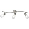 Trion Kalora LED ceiling spotlight 3-light matte nickel Trion Kalora LED ceiling spotlight 3-light matte nickel