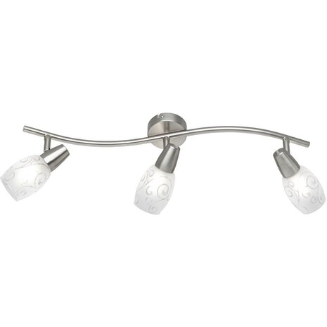 LED Plafondspot - Plafondverlichting - Trion Kalora - E14 Fitting - 3-lichts - Rechthoek - Mat Nikkel - Aluminium LED Plafondspot - Plafondverlichting - Trion Kalora - E14 Fitting - 3-lichts - Rechthoek - Mat Nikkel - Aluminium