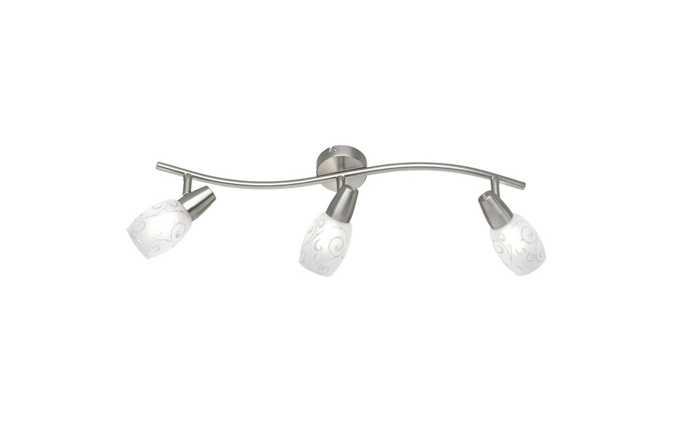 HLW LED LED Plafondspot - Plafondverlichting - Trion Kalora - E14 Fitting - 3-lichts - Rechthoek - Mat Nikkel - Aluminium HLW LED LED Plafondspot - Plafondverlichting - Trion Kalora - E14 Fitting - 3-lichts - Rechthoek - Mat Nikkel - Aluminium