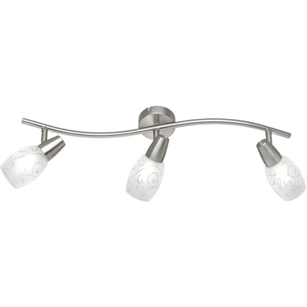 HLW LED LED Plafondspot - Plafondverlichting - Trion Kalora - E14 Fitting - 3-lichts - Rechthoek - Mat Nikkel - Aluminium HLW LED LED Plafondspot - Plafondverlichting - Trion Kalora - E14 Fitting - 3-lichts - Rechthoek - Mat Nikkel - Aluminium