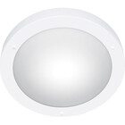 HLW LED LED Plafondlamp - Badkamerlamp - Trion Condi - Opbouw Rond - Spatwaterdicht IP44 - E27 Fitting - Mat Wit Aluminium - Ø310mm
