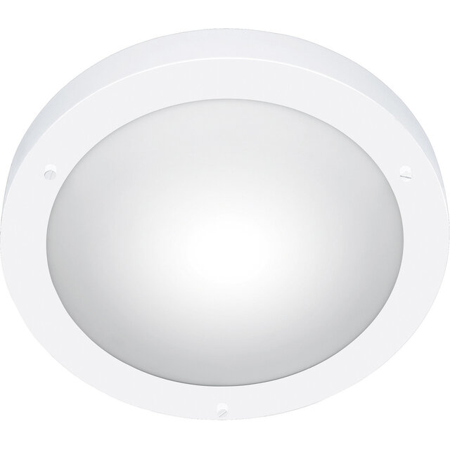 LED plafondlamp Condi Ø310 mm IP44 E27 mat wit Verlichting per ruimte