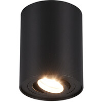 Trion Cosmin LED ceiling lamp matte black GU10 rotatable
