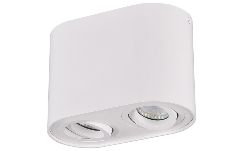 HLW LED LED Plafondlamp - Plafondverlichting - Trion Cosmin - GU10 Fitting - 2-lichts - Rechthoek - Mat Wit - Aluminium HLW LED LED Plafondlamp - Plafondverlichting - Trion Cosmin - GU10 Fitting - 2-lichts - Rechthoek - Mat Wit - Aluminium