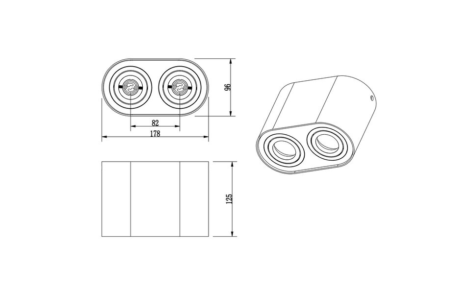 HLW LED LED Plafondlamp - Plafondverlichting - Trion Cosmin - GU10 Fitting - 2-lichts - Rechthoek - Mat Wit - Aluminium HLW LED LED Plafondlamp - Plafondverlichting - Trion Cosmin - GU10 Fitting - 2-lichts - Rechthoek - Mat Wit - Aluminium