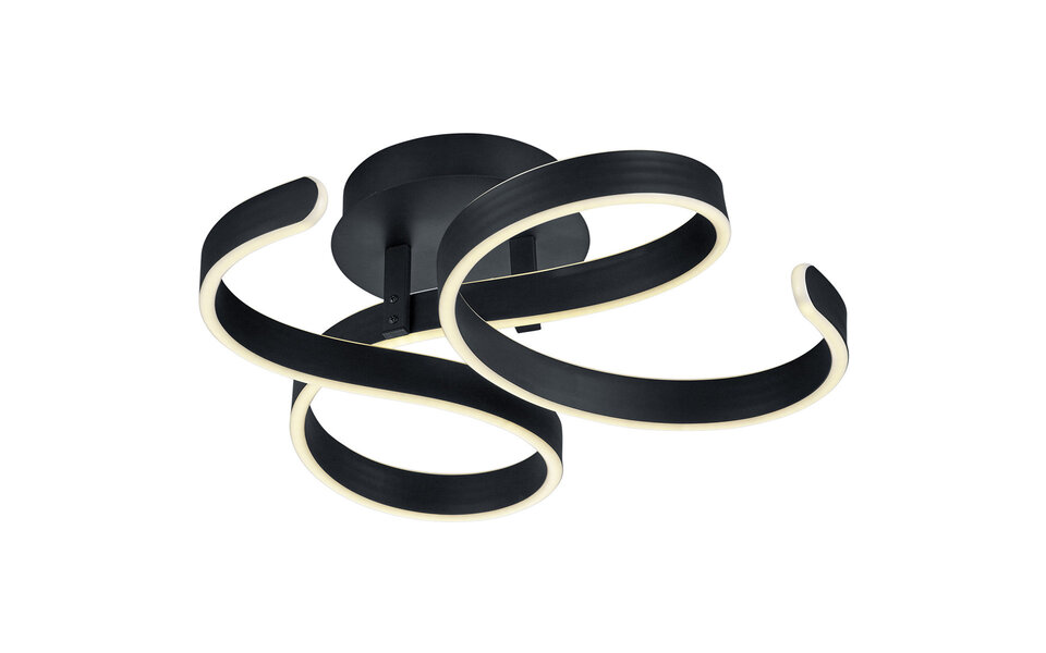 HLW LED LED Plafondlamp - Plafondverlichting - Trion Frinco - 40W - Warm Wit 3000K - Dimbaar - Rond - Mat Antraciet - Aluminium HLW LED LED Plafondlamp - Plafondverlichting - Trion Frinco - 40W - Warm Wit 3000K - Dimbaar - Rond - Mat Antraciet - Aluminium