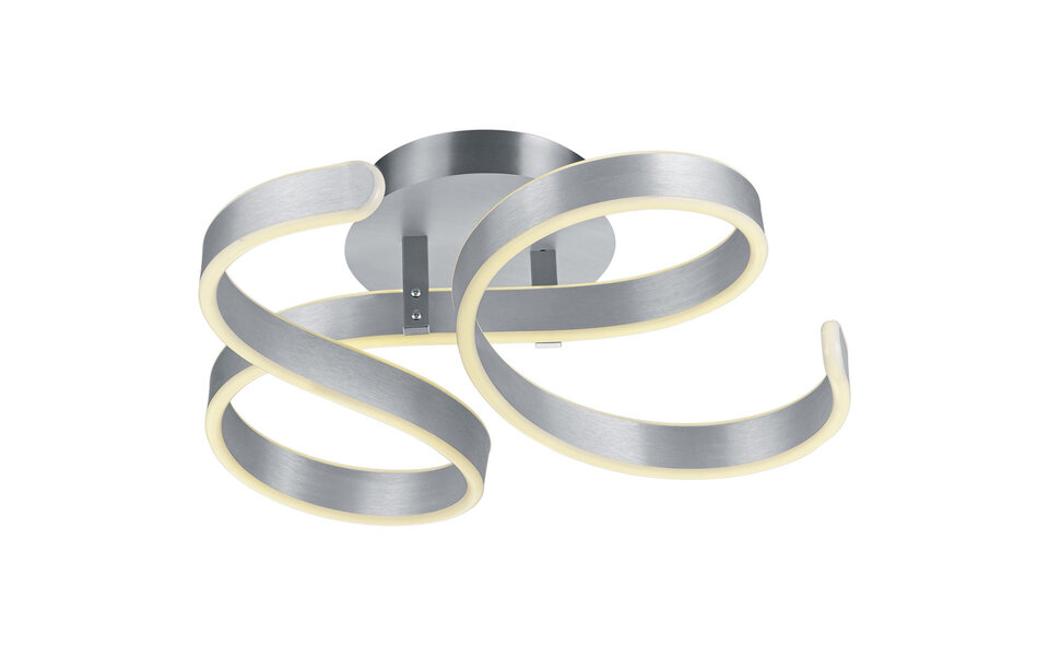 HLW LED LED Plafondlamp - Plafondverlichting - Trion Frinco - 40W - Warm Wit 3000K - Dimbaar - Rond - Mat Grijs - Aluminium