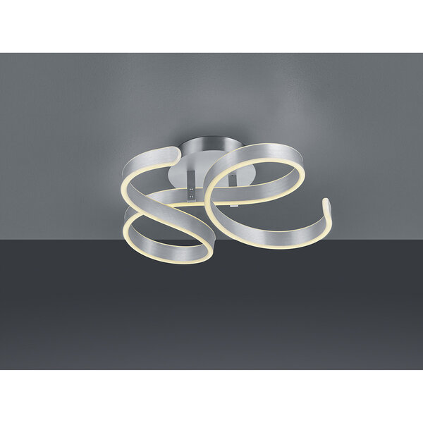 HLW LED LED Plafondlamp - Plafondverlichting - Trion Frinco - 40W - Warm Wit 3000K - Dimbaar - Rond - Mat Grijs - Aluminium HLW LED LED Plafondlamp - Plafondverlichting - Trion Frinco - 40W - Warm Wit 3000K - Dimbaar - Rond - Mat Grijs - Aluminium