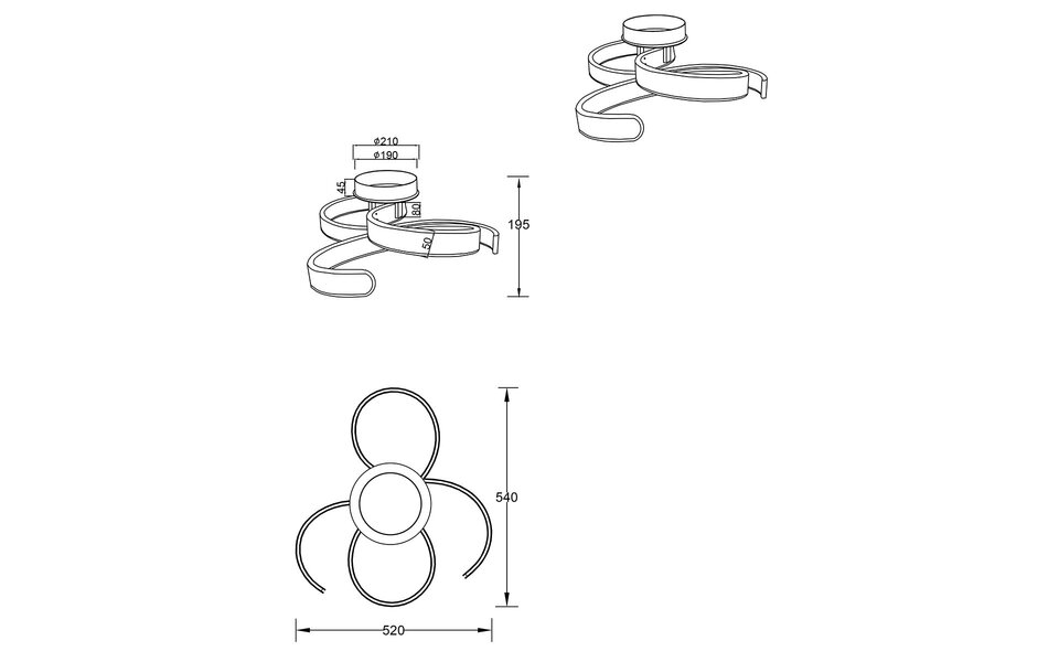 HLW LED LED Plafondlamp - Plafondverlichting - Trion Frinco - 40W - Warm Wit 3000K - Dimbaar - Rond - Mat Grijs - Aluminium