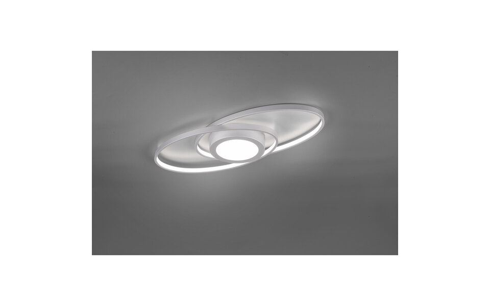 HLW LED LED Ceiling Light - Trion Galon - 27W - Warm White 3000K - Dimmable - Round - Matt Titanium - Aluminum HLW LED LED Ceiling Light - Trion Galon - 27W - Warm White 3000K - Dimmable - Round - Matt Titanium - Aluminum