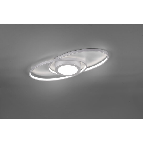 HLW LED LED Plafondlamp - Trion Galon - 27W - Warm Wit 3000K - Dimbaar - Rond - Mat Titaan - Aluminium HLW LED LED Plafondlamp - Trion Galon - 27W - Warm Wit 3000K - Dimbaar - Rond - Mat Titaan - Aluminium