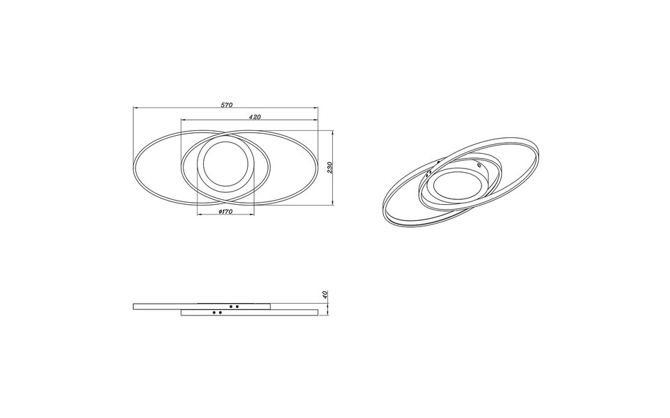 HLW LED LED Plafondlamp - Trion Galon - 27W - Warm Wit 3000K - Dimbaar - Rond - Mat Titaan - Aluminium