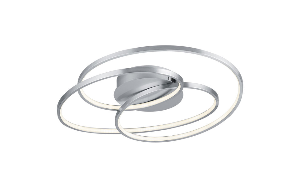 HLW LED LED Ceiling Light - Trion Gilo - 38W - Warm White 3000K - Dimmable - Round - Matte Nickel - Aluminum