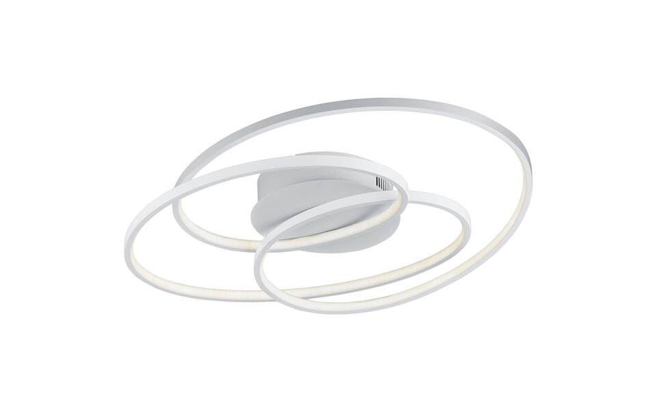 HLW LED LED Plafondlamp - Trion Gilo - 38W - Warm Wit 3000K - Dimbaar - Rond - Mat Wit - Aluminium