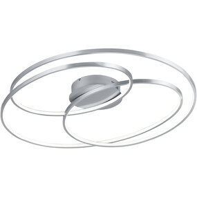 LED plafondlamp Trion Gilo 800 mm mat nikkel dimbaar LED plafondlamp Trion Gilo 800 mm mat nikkel dimbaar