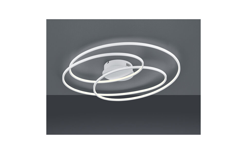 HLW LED LED Ceiling Light - Trion Gilo - 50W - Warm White 3000K - Dimmable - Round - Matte White - Aluminum HLW LED LED Ceiling Light - Trion Gilo - 50W - Warm White 3000K - Dimmable - Round - Matte White - Aluminum