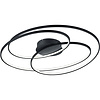 Trion Gilo LED plafondlamp Ø80cm mat zwart 50W 3000K Trion Gilo LED plafondlamp Ø80cm mat zwart 50W 3000K