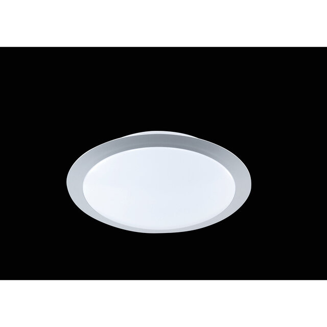 ronde mat titanen LED plafondlamp 9W 750 lumen warm wit licht 3000K
