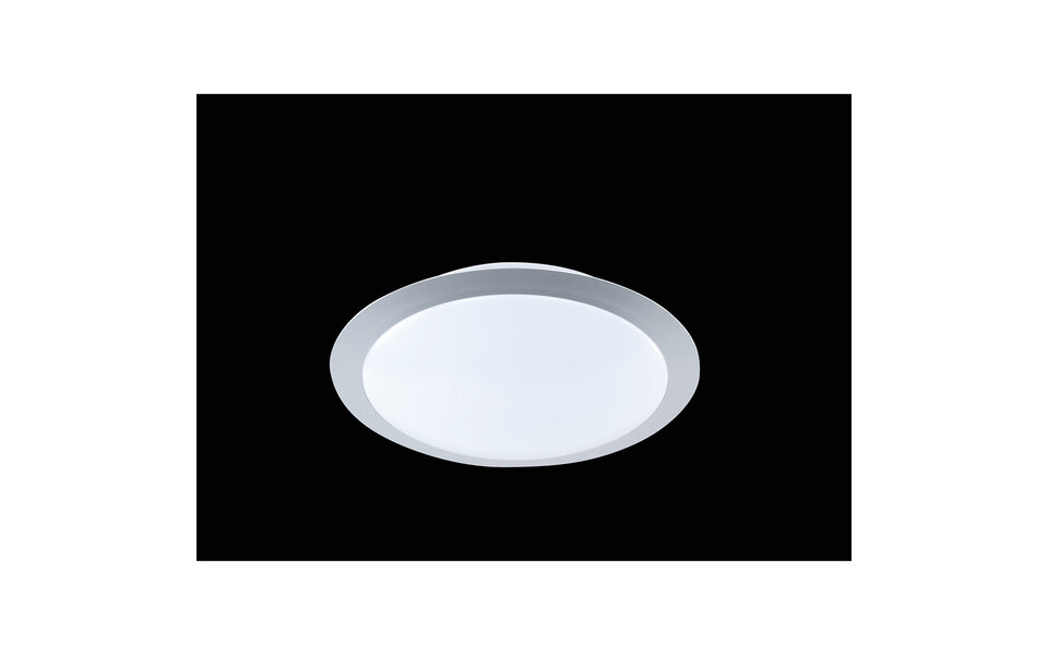 HLW LED LED Ceiling Light - Ceiling Lighting - Trion Ginzon - 9W - Warm White 3000K - Dimmable - Round - Matte Titanium - Aluminum