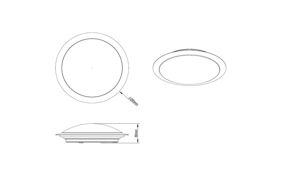 HLW LED LED Ceiling Light - Ceiling Lighting - Trion Ginzon - 9W - Warm White 3000K - Dimmable - Round - Matte Titanium - Aluminum