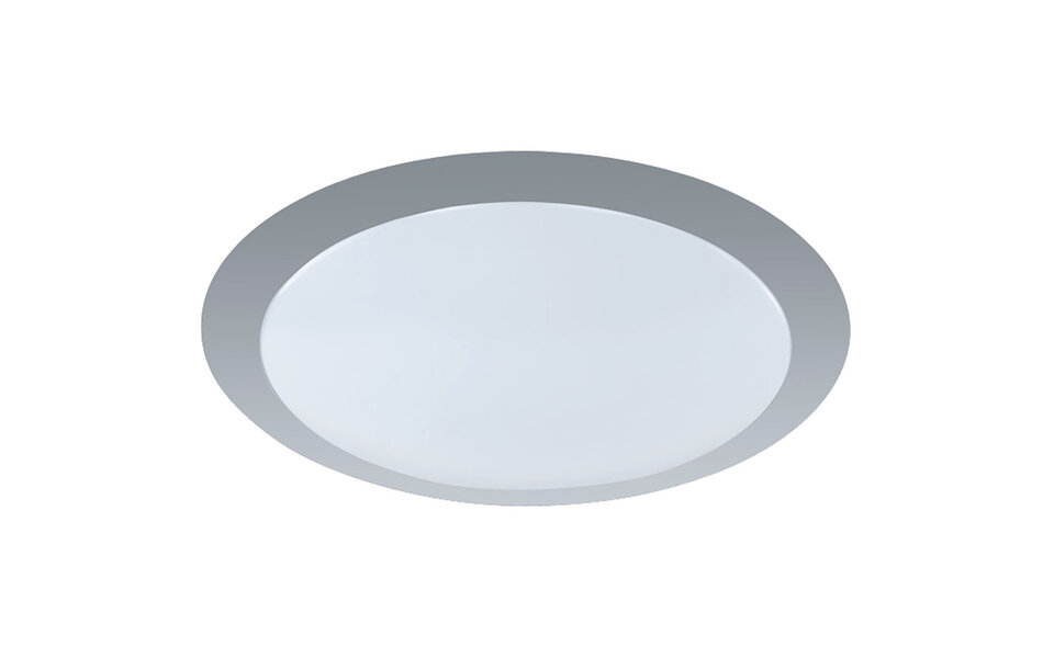 HLW LED LED Ceiling Light - Ceiling Lighting - Trion Ginzon - 12W - Warm White 3000K - Dimmable - Round - Matte Titanium - Aluminum