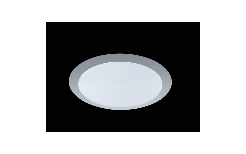 HLW LED LED Ceiling Light - Ceiling Lighting - Trion Ginzon - 12W - Warm White 3000K - Dimmable - Round - Matte Titanium - Aluminum