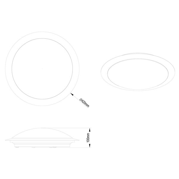 HLW LED LED Plafondlamp - Plafondverlichting - Trion Ginzon - 25W - Warm Wit 3000K - Dimbaar - Rond - Mat Titaan - Kunststof HLW LED LED Plafondlamp - Plafondverlichting - Trion Ginzon - 25W - Warm Wit 3000K - Dimbaar - Rond - Mat Titaan - Kunststof