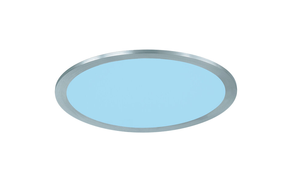 HLW LED LED Plafondlamp WiZ - Smart LED - Trion Givon - 15W - Aanpasbare Kleur - Dimbaar - Afstandsbediening - Rond - Mat Nikkel - Aluminium