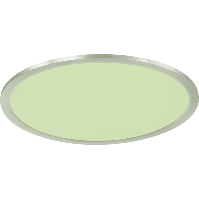 HLW LED LED Plafondlamp WiZ - Smart LED - Trion Givon - 20W - Aanpasbare Kleur - Dimbaar - Afstandsbediening - Rond - Mat Nikkel - Aluminium