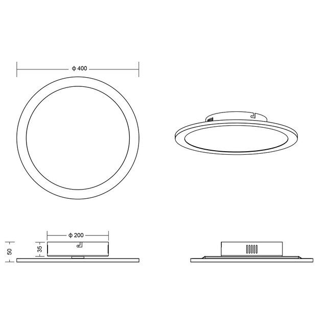 HLW LED LED Ceiling Light WiZ - Smart LED - Trion Givon - 20W - Adjustable Color - Dimmable - Remote Control - Round - Matte Nickel - Aluminum HLW LED LED Ceiling Light WiZ - Smart LED - Trion Givon - 20W - Adjustable Color - Dimmable - Remote Control - Round - Matte Nickel - Aluminum