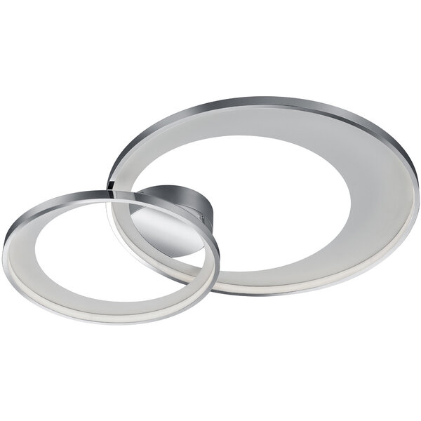 HLW LED LED Plafondlamp - Trion Granity - 36W - Warm Wit 3000K - Dimbaar - Ovaal - Mat Chroom - Aluminium HLW LED LED Plafondlamp - Trion Granity - 36W - Warm Wit 3000K - Dimbaar - Ovaal - Mat Chroom - Aluminium