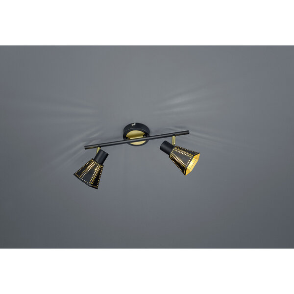 HLW LED LED Plafondspot - Plafondverlichting - Trion Holmino - E14 Fitting - 2-lichts - Rond - Mat Zwart - Aluminium HLW LED LED Plafondspot - Plafondverlichting - Trion Holmino - E14 Fitting - 2-lichts - Rond - Mat Zwart - Aluminium