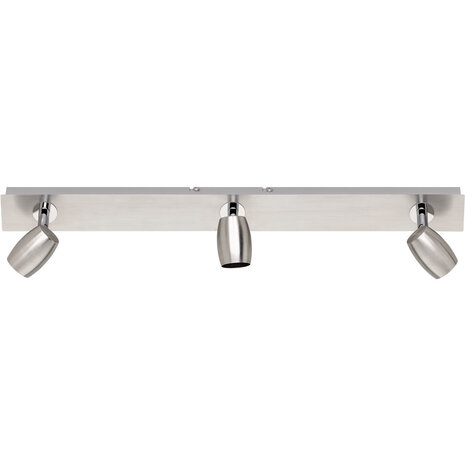 LED Plafondspot - Trion Micko - GU10 Fitting - 3-lichts - Rechthoek - Mat Nikkel - Aluminium LED Plafondspot - Trion Micko - GU10 Fitting - 3-lichts - Rechthoek - Mat Nikkel - Aluminium