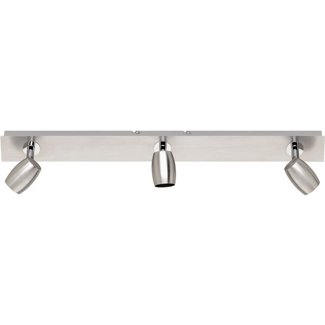 Trion Micko LED plafondspot 3-lichts mat nikkel GU10 Binnenverlichting Trion Micko LED plafondspot 3-lichts mat nikkel GU10 Binnenverlichting